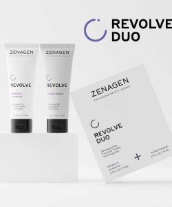 ZENAGEN Revolve Women's Travel Kit | Shampoo + Conditioner for Fine & Visibly Thin Hair, Promotes Thicker Fuller Hair, Plant-Based Formula, Color-Safe, Vegan