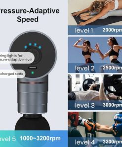 arboleaf Thermacool Massage Gun Deep Tissue with Heat and Cold Head, Full-Metal Electric Portable Hand Held Massager Gun for Back, Body Sore Muscles, Pain Relief