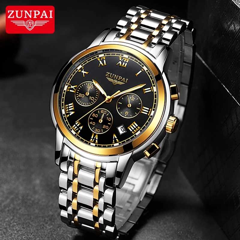 Đồng Hồ Doanh Nhân ZUNPAI – Thiết Kế Đơn Giản, Thanh Lịch – Đồng Hồ Bấm Giờ 3 Mắt, Thép Không Gỉ, Chống Nước Thể Thao Đồng Hồ Doanh Nhân ZUNPAI – Thiết Kế Đơn Giản, Thanh Lịch – Đồng Hồ Bấm Giờ 3 Mắt, Thép Không Gỉ, Chống Nước Thể Thao