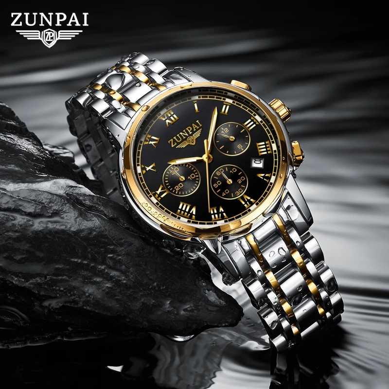 Đồng Hồ Doanh Nhân ZUNPAI – Thiết Kế Đơn Giản, Thanh Lịch – Đồng Hồ Bấm Giờ 3 Mắt, Thép Không Gỉ, Chống Nước Thể Thao4 Đồng Hồ Doanh Nhân ZUNPAI – Thiết Kế Đơn Giản, Thanh Lịch – Đồng Hồ Bấm Giờ 3 Mắt, Thép Không Gỉ, Chống Nước Thể Thao
