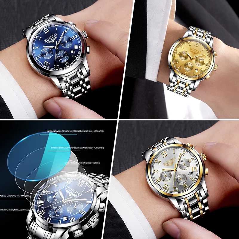 Đồng Hồ Doanh Nhân ZUNPAI – Thiết Kế Đơn Giản, Thanh Lịch – Đồng Hồ Bấm Giờ 3 Mắt, Thép Không Gỉ, Chống Nước Thể Thao7 Đồng Hồ Doanh Nhân ZUNPAI – Thiết Kế Đơn Giản, Thanh Lịch – Đồng Hồ Bấm Giờ 3 Mắt, Thép Không Gỉ, Chống Nước Thể Thao