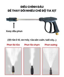 Máy Rửa Xe Mini XPOWER RX-3D 3600W Áp Lực Cao,Có Chỉnh Áp,Máy xịt rửa Điều Hòa,tặng bình bọt tuyết