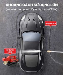 Máy Rửa Xe Mini XPOWER RX-3D 3600W Áp Lực Cao,Có Chỉnh Áp,Máy xịt rửa Điều Hòa,tặng bình bọt tuyết