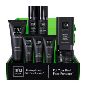 Tiege Hanley Skin Care Set for Men, Anti Aging Routine, System Level 3, 6 Piece Kit