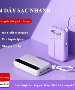 Sạc dự phòng 20000mAh nhiều cổng sạc tương thích nhiều thiết bị TYPE C-USB