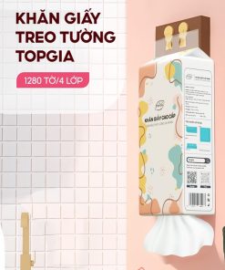 Giấy vệ sinh treo tường TopGia 4 lớp 1280 tờ
