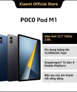 Máy Tính Bảng Xiaomi POCO Pad M1 8GB+256GB | Màn Hình 12.1" 120Hz 2.5K | Pin 12000mAh | Snapdragon 7s Gen 4